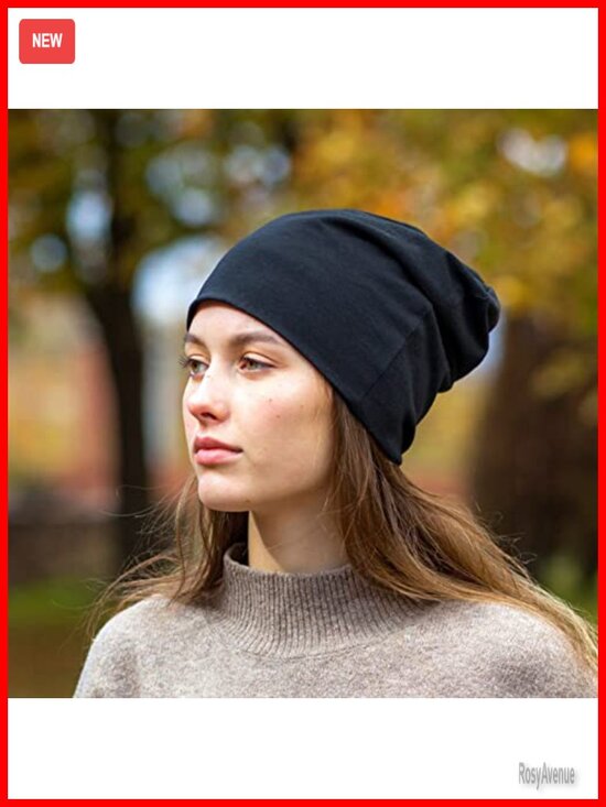 Bamboo Fabric Slouchy Beanie Hats for Men Women Lightweight Skull Caps main image 6